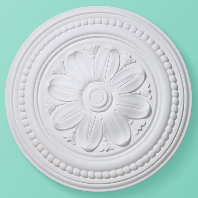 Leaf Ceiling Rose - Beads and Bells - 410mm