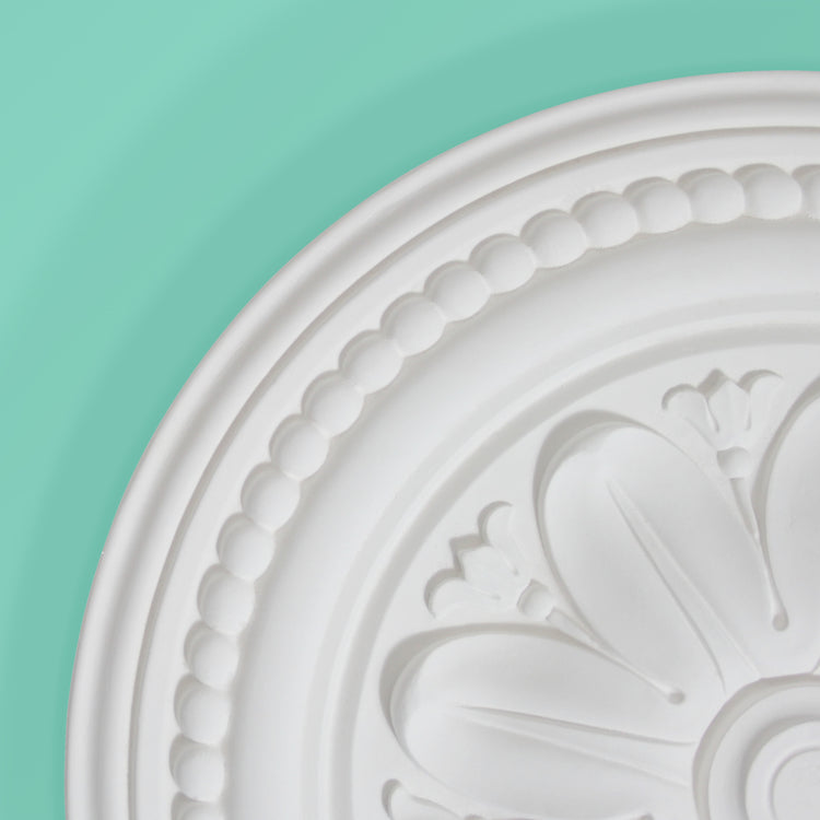 Leaf Ceiling Rose - Beads and Bells - 410mm