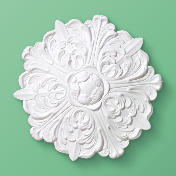 Leaf Ceiling Rose - Small Adam Acanthus - 340mm