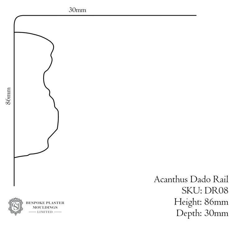 Acanthus Dado Rail