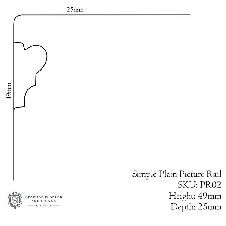 Simple Plain Picture Rail