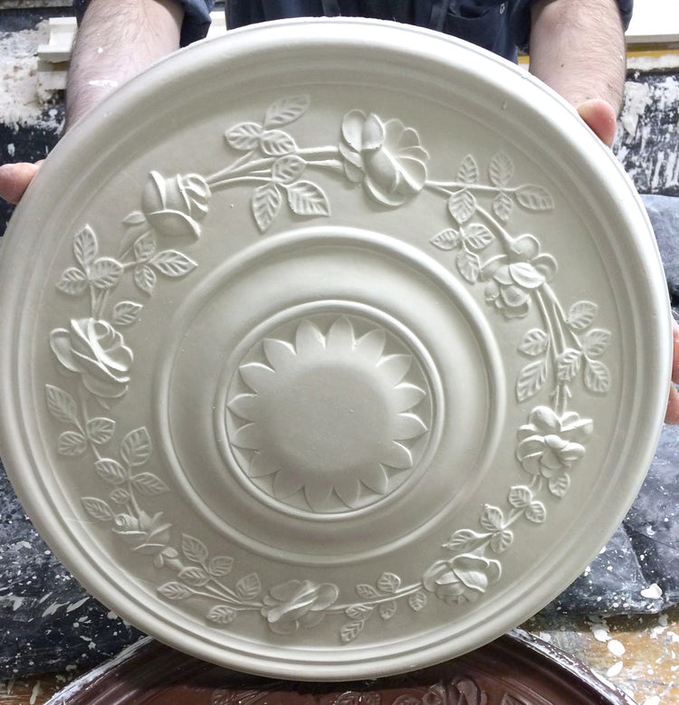 Ornamental Ceiling Rose - Rose - 390mm