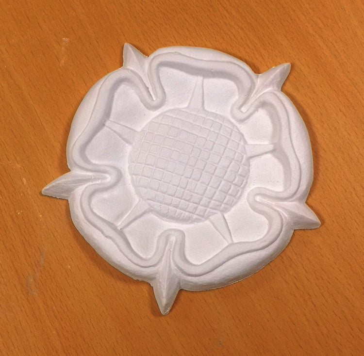 Tudor Rose Small Hand Made Plaster Ornament, Set Of 2 - 125mm