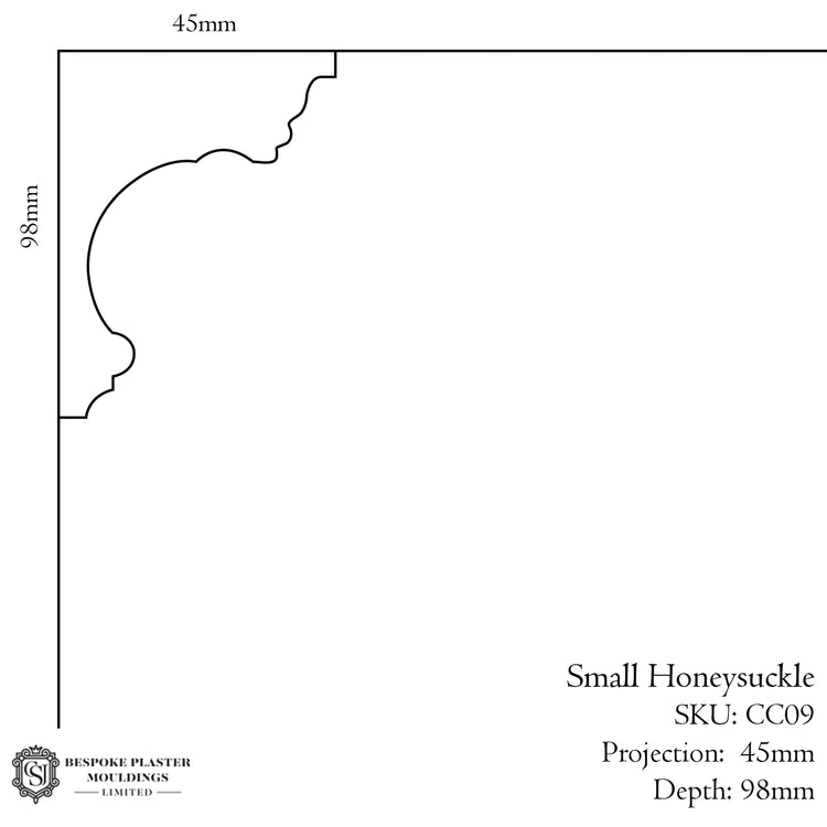 Small Honeysuckle Decorative Cornice