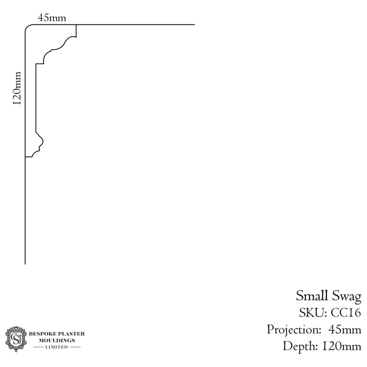 Small Swag Cornice
