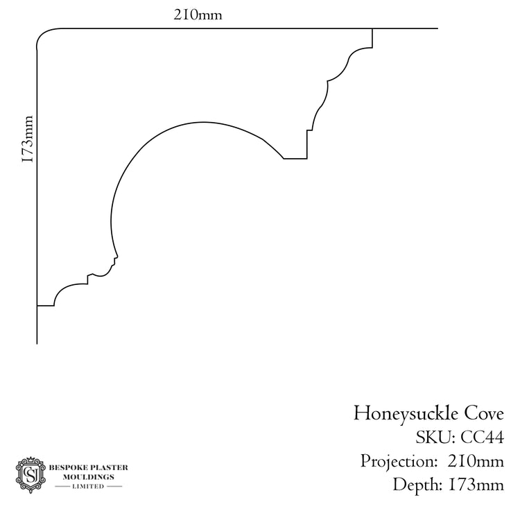 Large Honeysuckle Cove Cornice