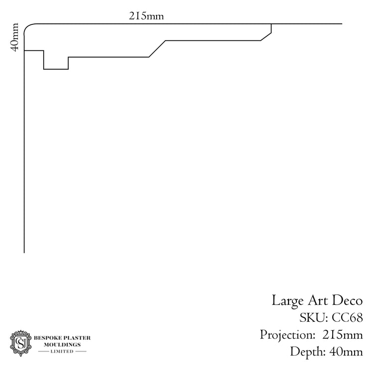 Art Deco Large Cornice