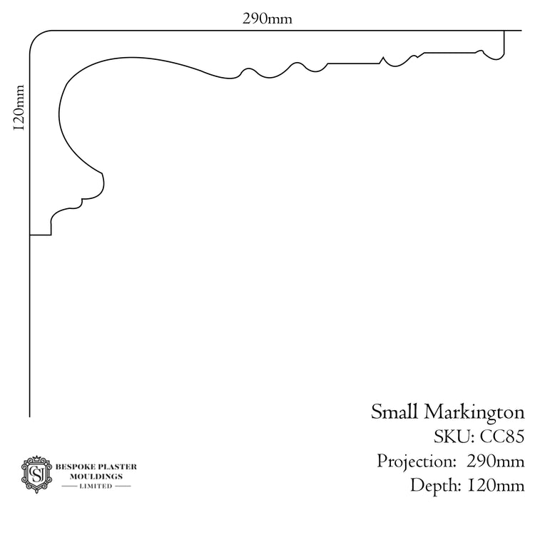 Small Markington Late Victorian Cornice
