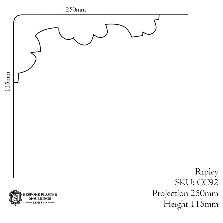 Ripley Large Plain Run Cornice
