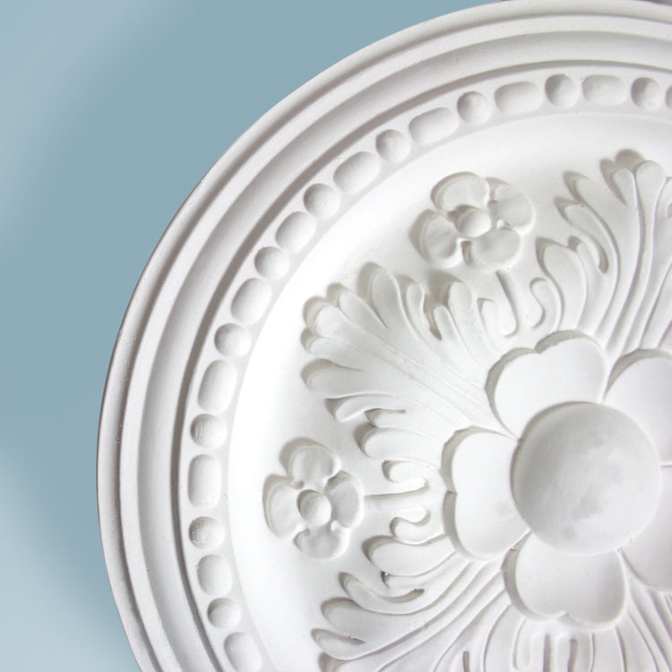 Leaf Ceiling Rose - Beads And Flowers - 290mm