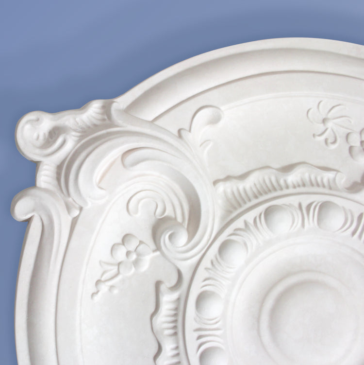 Points Ceiling Rose - Small Ornamental - 500mm