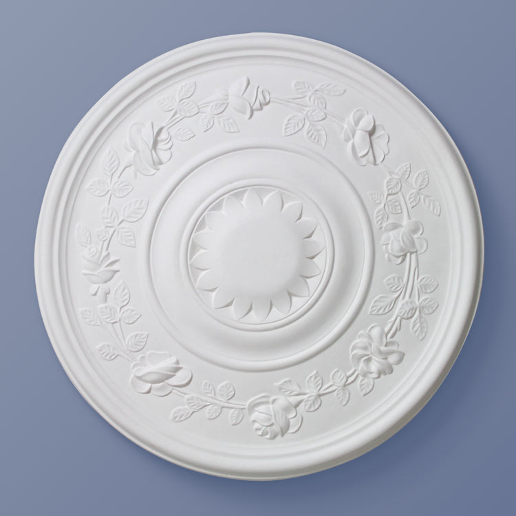 Ornamental Ceiling Rose - Rose - 390mm