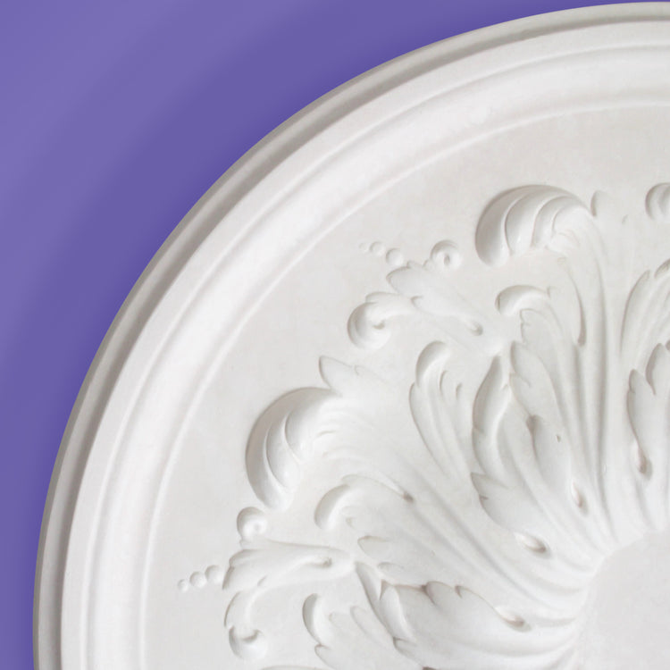 Leaf Ceiling Rose - Plain Acanthus - 500mm