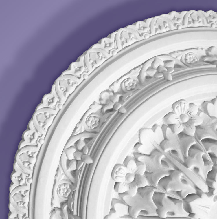 Victorian Ceiling Rose - Medium - Close
