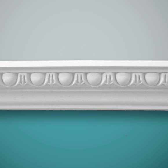 Large Egg and Dart Plaster Dado Rail DR04