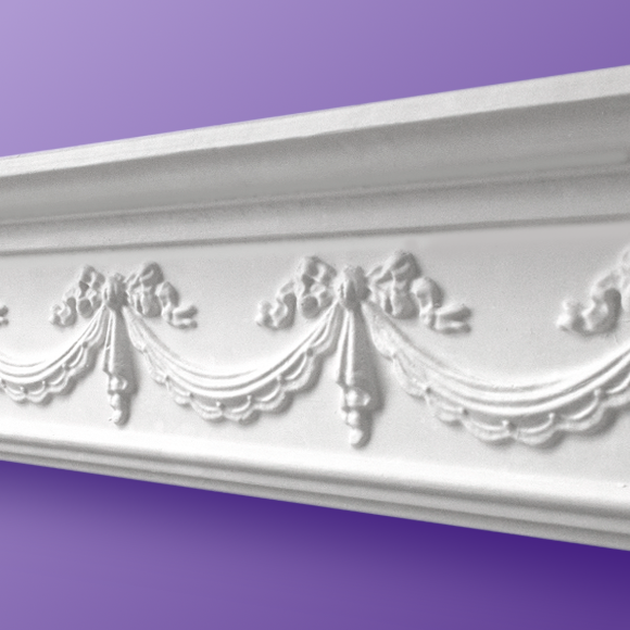 Small Swag Plaster Cornice CC14