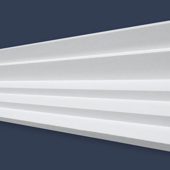 The Gledhill Stepped Art Deco Plaster Cornice CC71