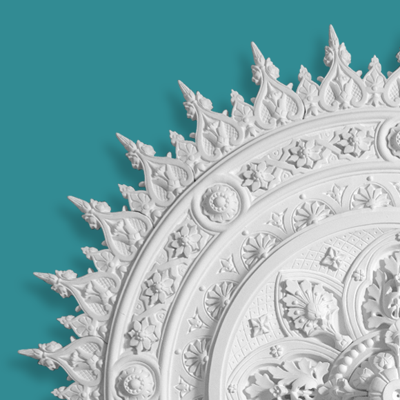 Victorian Ceiling Rose - Avondale - Close