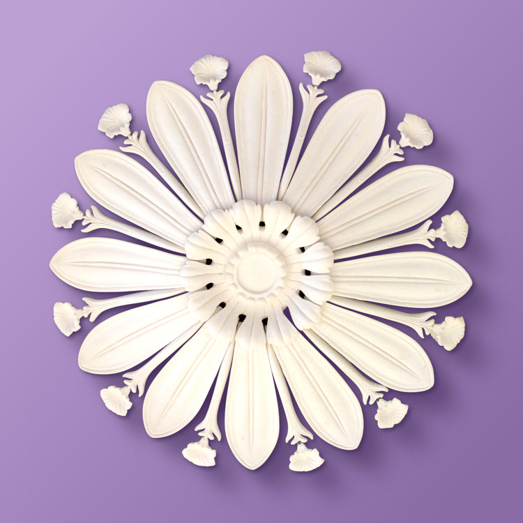 Victorian Ceiling Rose - York Flower - 880mm