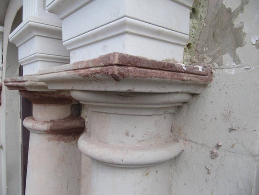 White Marble Jesmonite, Capitals And Pediments