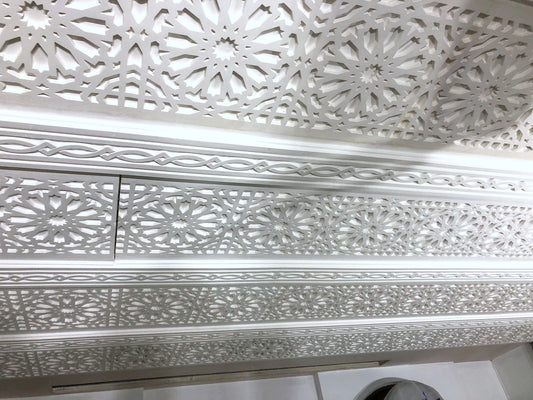 Moroccan ceiling panels.