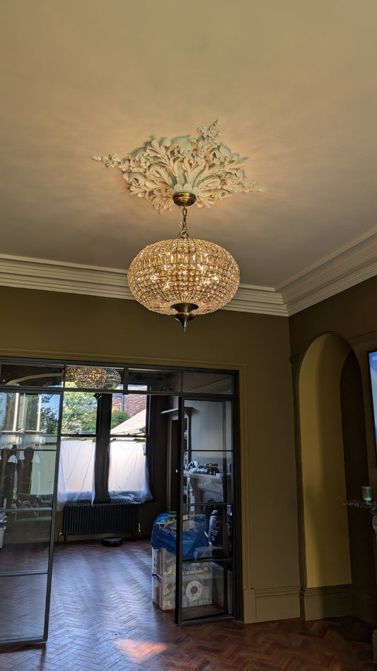 Kingston Victorian Ceiling Rose Beautifully Installed