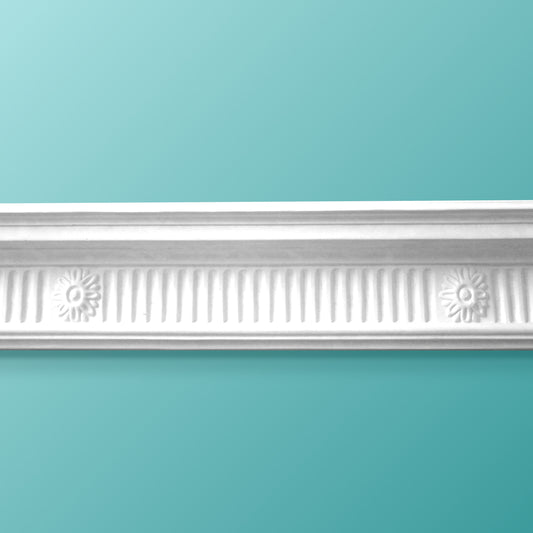 Flute and Flower Cornice