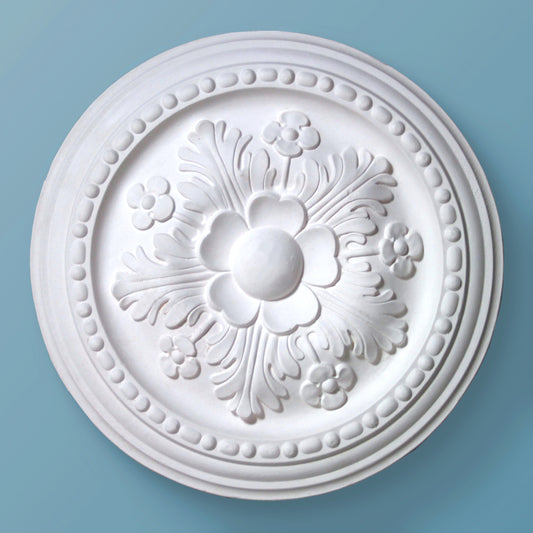 Leaf Ceiling Rose - Beads And Flowers - 290mm