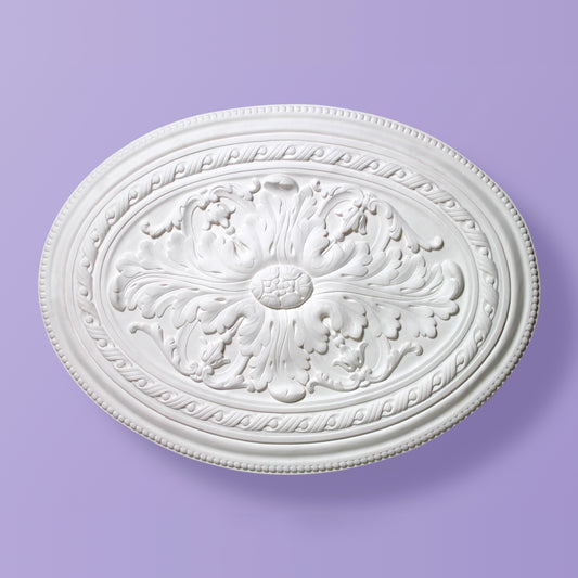 Leaf Ceiling Rose - Small Oval