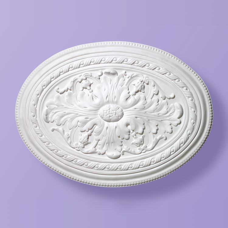 Leaf Ceiling Rose - Small Oval