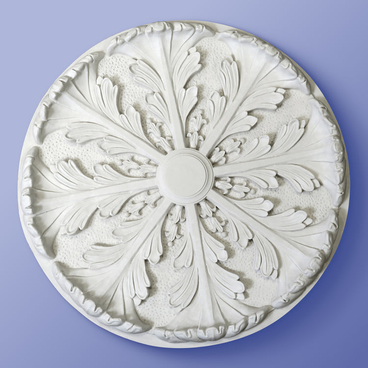 Leaf Ceiling Rose - Acanthus Curl - 418mm / 605mm