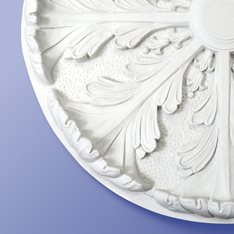 Leaf Ceiling Rose - Acanthus Curl - 418mm / 605mm