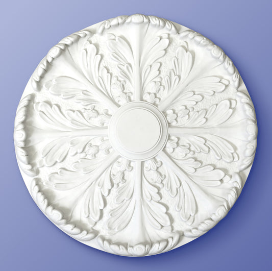 Leaf Ceiling Rose - Acanthus Curl - 418mm / 605mm