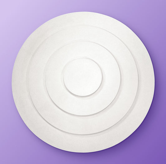 Round Art Deco Ceiling Rose - 703mm/535mm/355mm