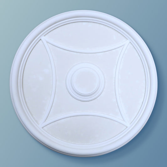 Kilburn - Plain Plaster Ceiling Rose - 574mm