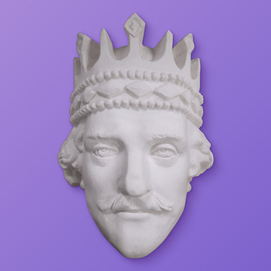 King's Head Plaster Ornamental Figure