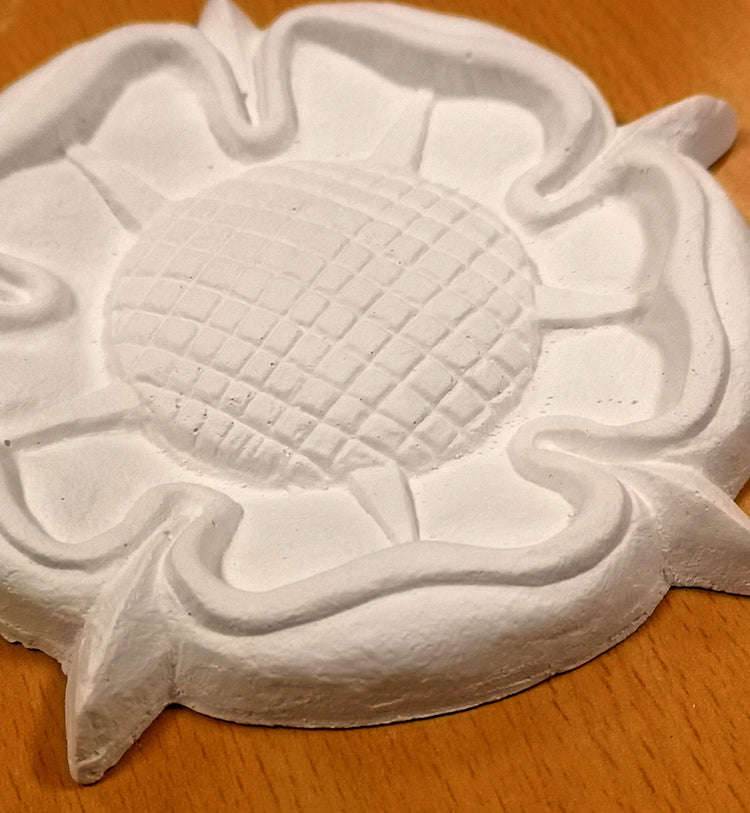 Tudor Rose Small Hand Made Plaster Ornament, Set Of 2 - 125mm