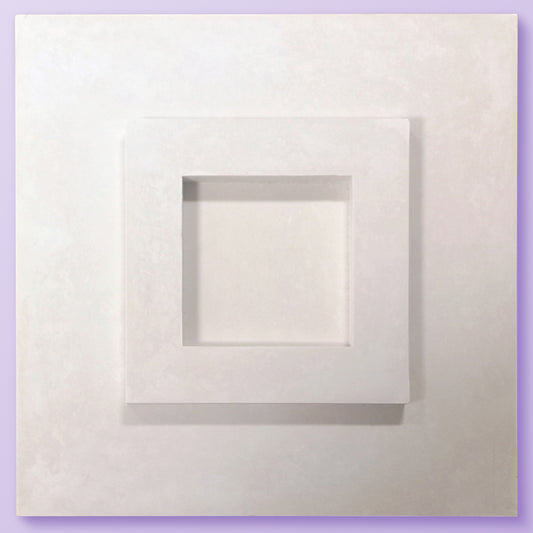 Art Deco Ceiling Rose - Small Square - full