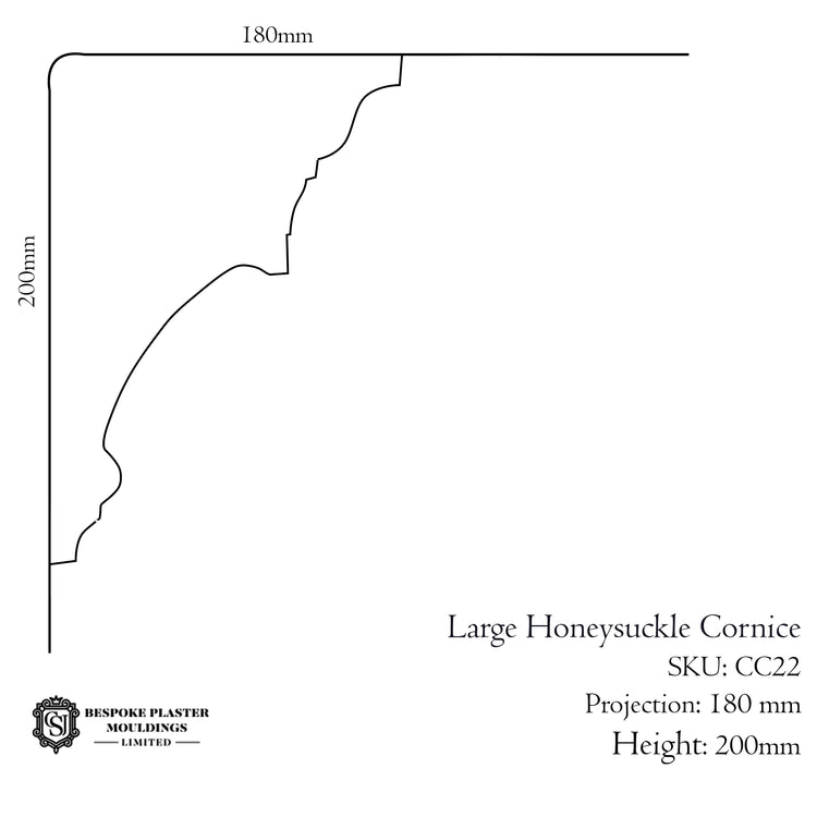 Large Honeysuckle Cornice