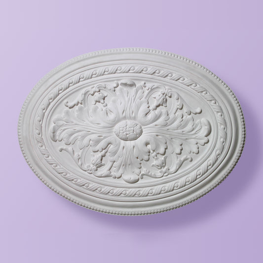 Leaf Ceiling Rose - Small Oval