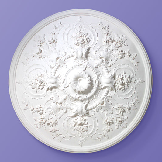 Leaf Ceiling Rose - Large Ornate - 1200mm