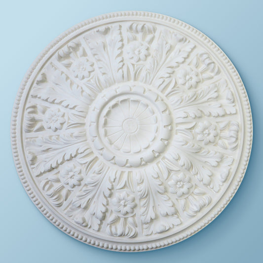 CP40 Acanthus Flower Ceiling Rose Full