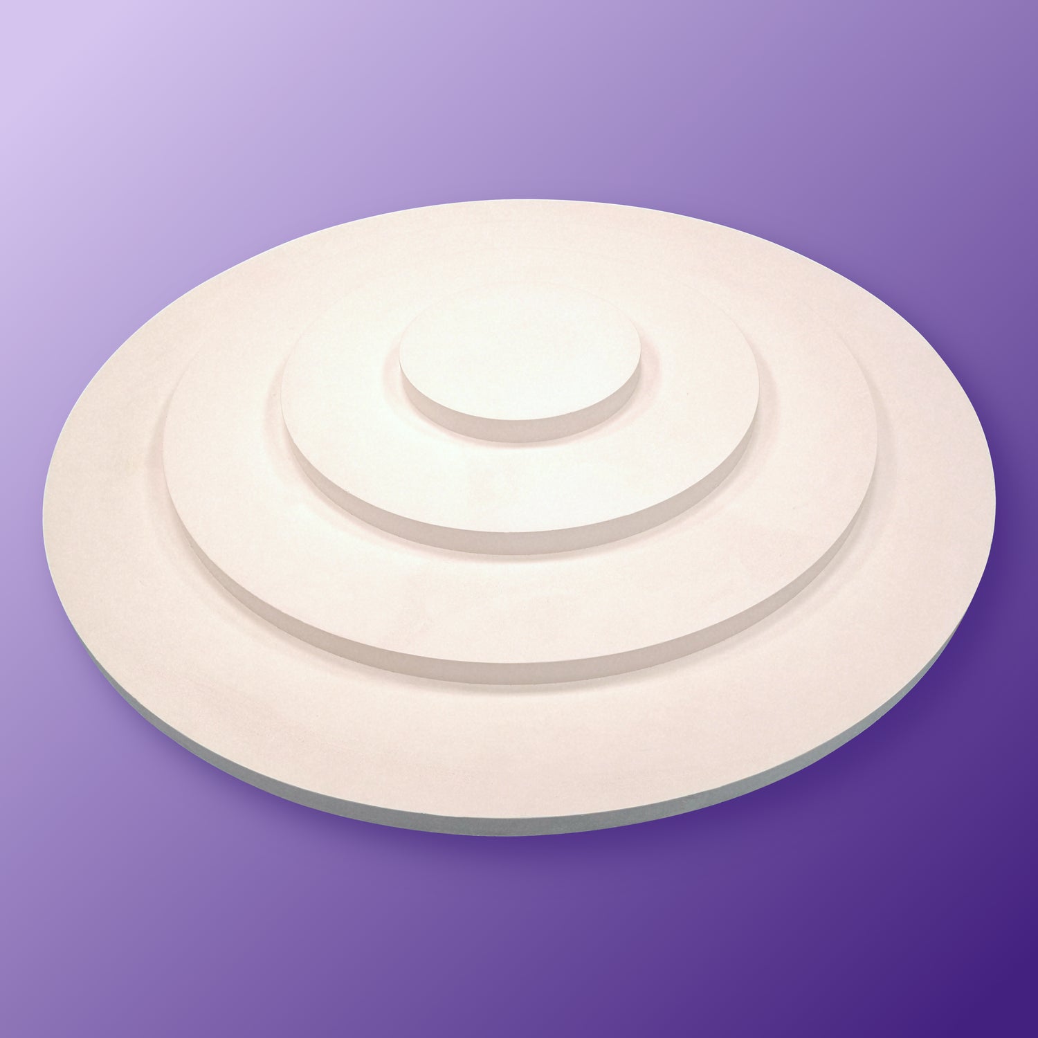 Round Art Deco Ceiling Rose Large Side