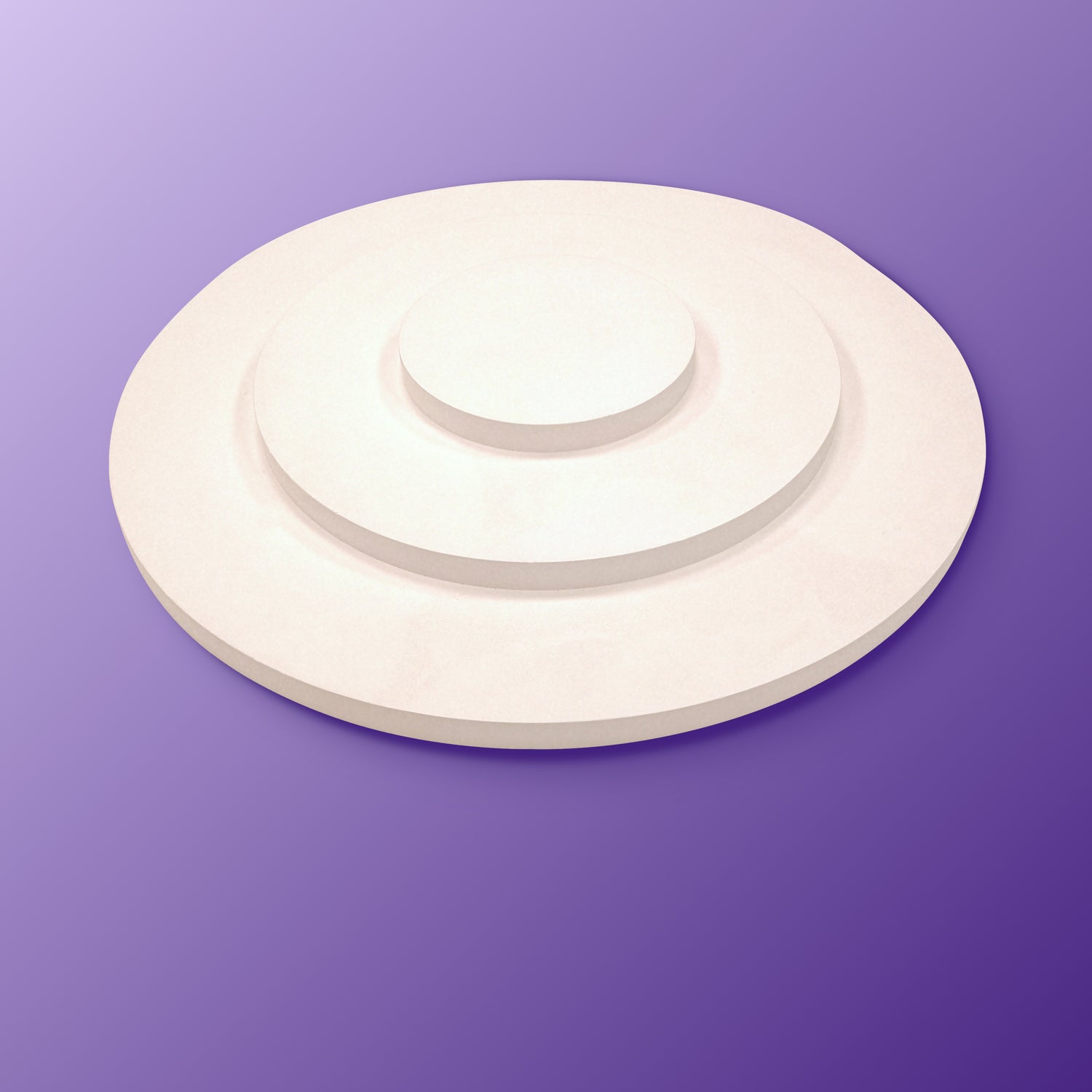 Round Art Deco Ceiling Rose Medium Side