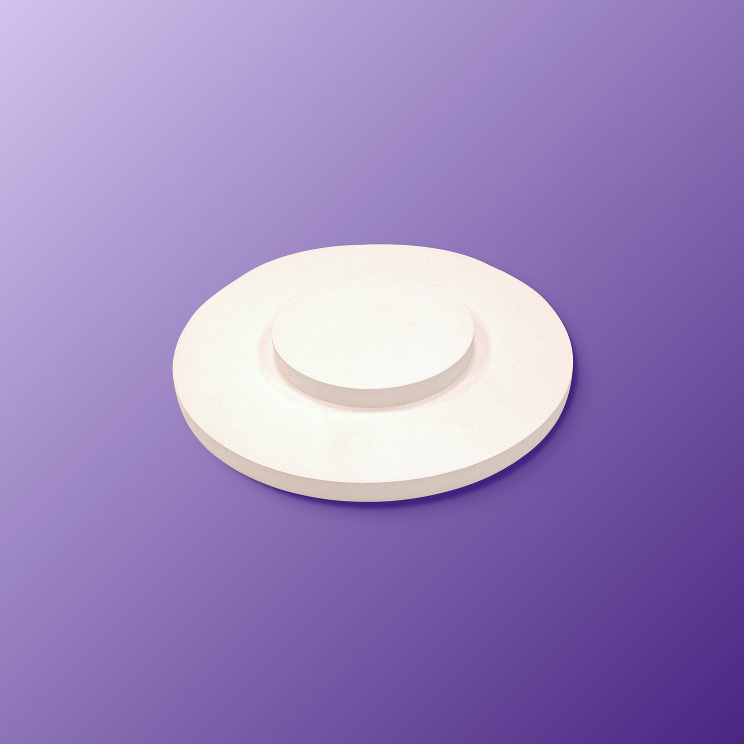 Round Art Deco Ceiling Rose Small Side