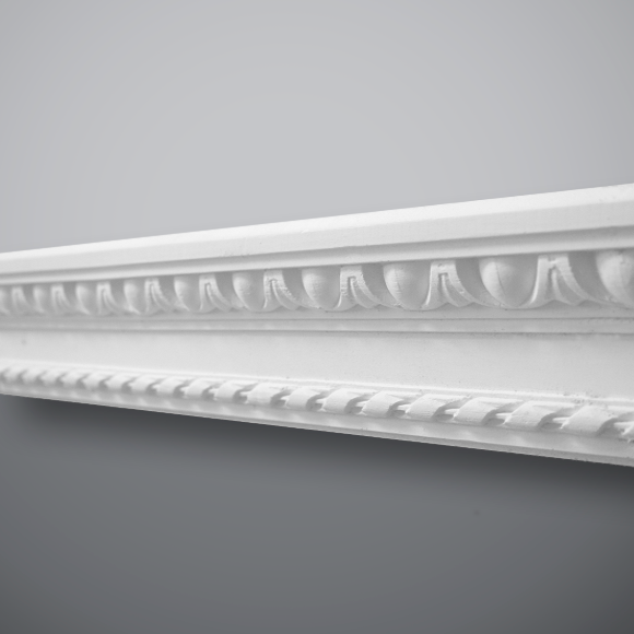 Egg, Dart and Rope Plaster Dado Rail DR05