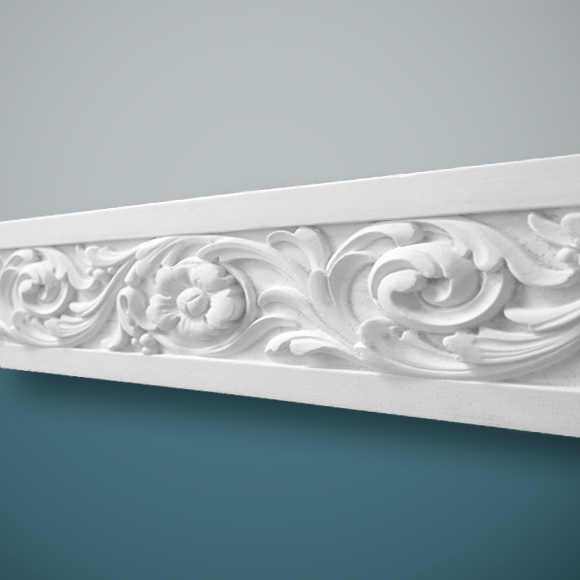 Floral Plaster Dado Rail DR02