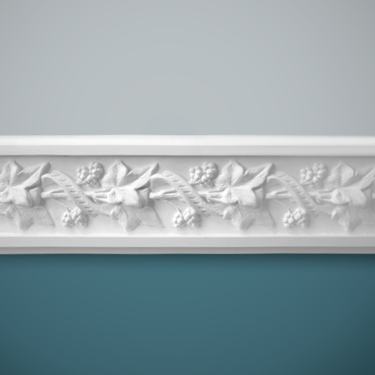 Grape and Vine Plaster Dado Rail DR14 