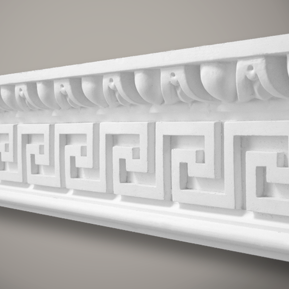 Greek Key Frieze Plaster Cornice CC64