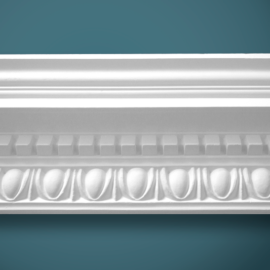 Large EggDartDentil Plaster Cornice CC20